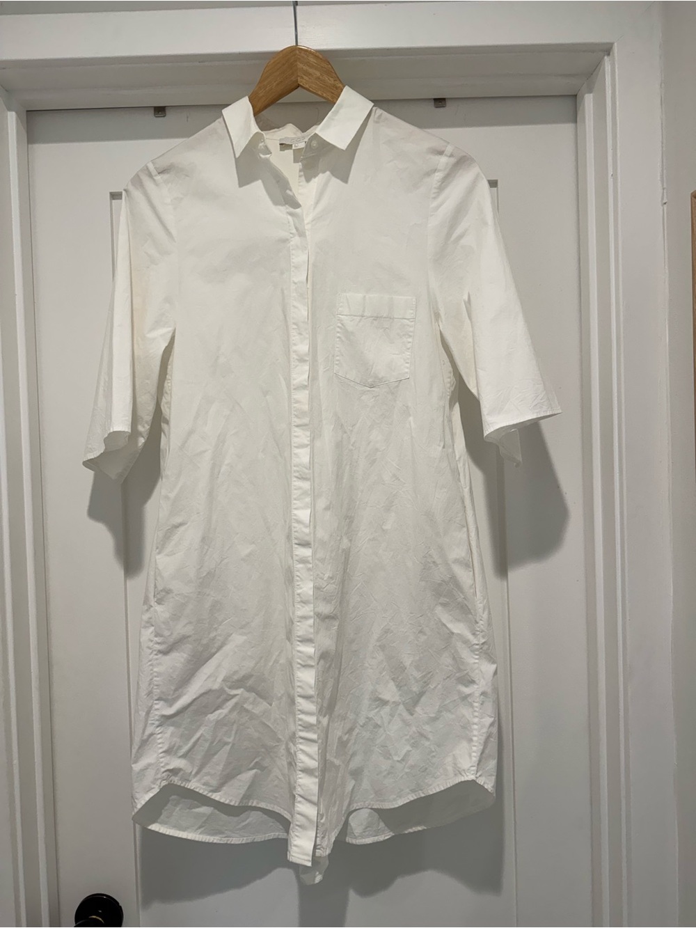 COS Cotton mini shirt dress